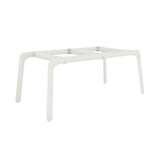 Most Table Base: White Glossy Matt Steel