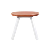 You and Me Indoor Footstool: Traffic White + 1 + Without Cushion