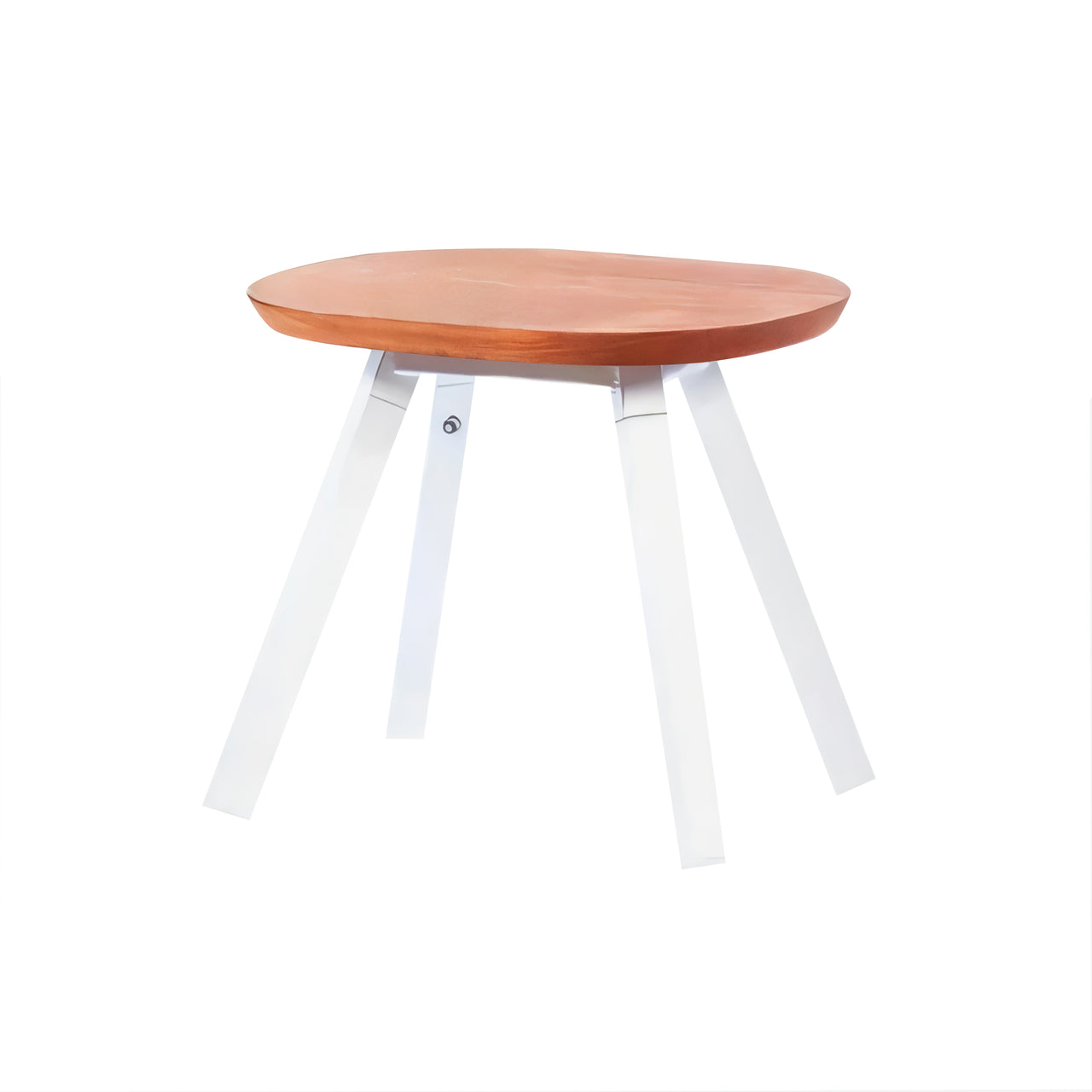 You and Me Indoor Footstool: Traffic White + 1 + Without Cushion