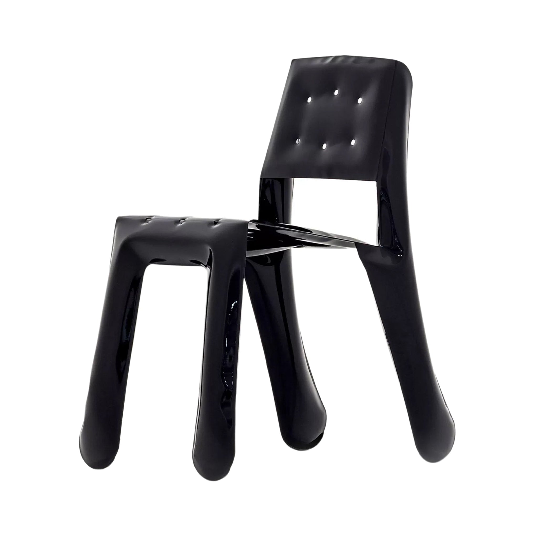 Chippensteel 0.5 Chair: Black Glossy Steel
