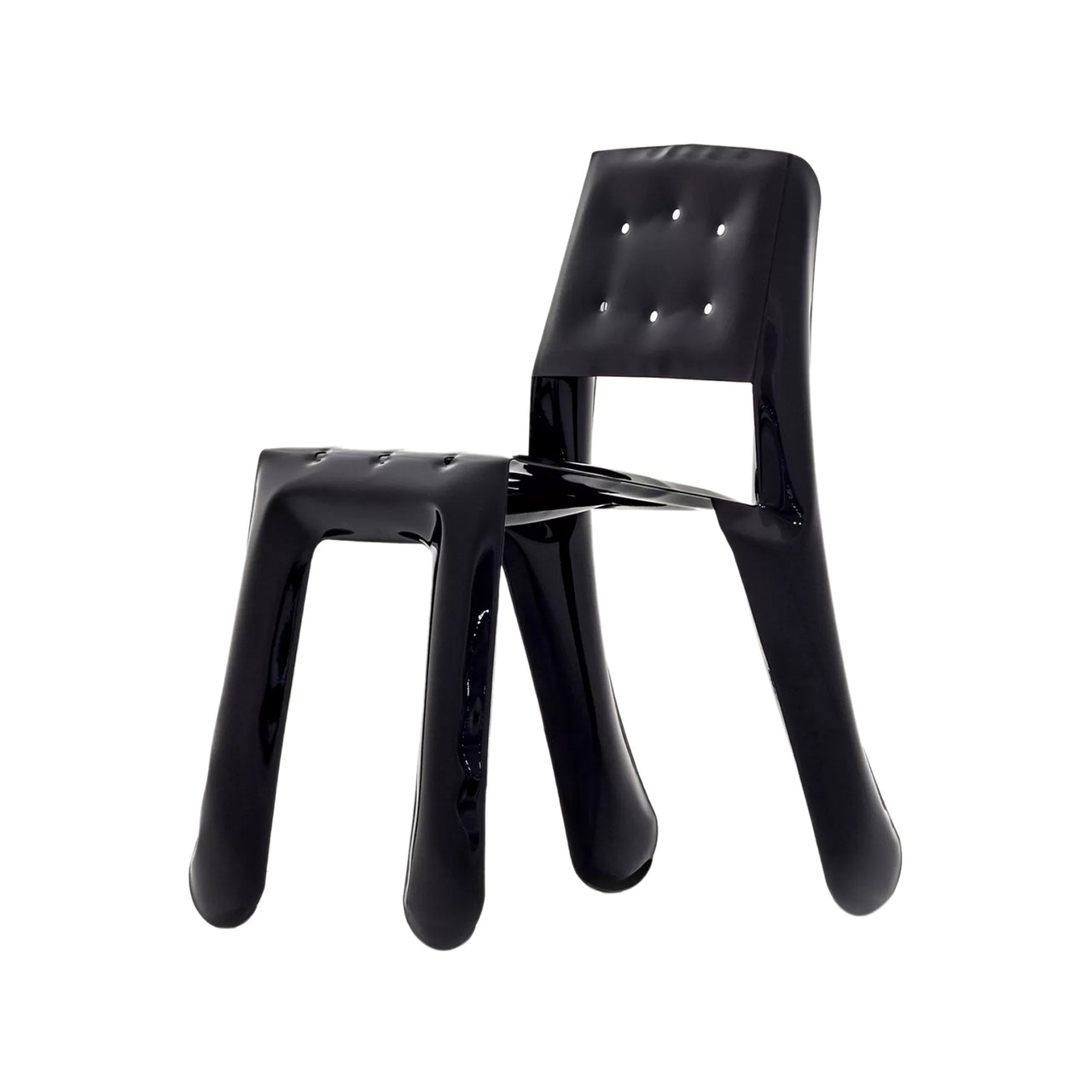 Chippensteel 0.5 Chair: Black Glossy Steel