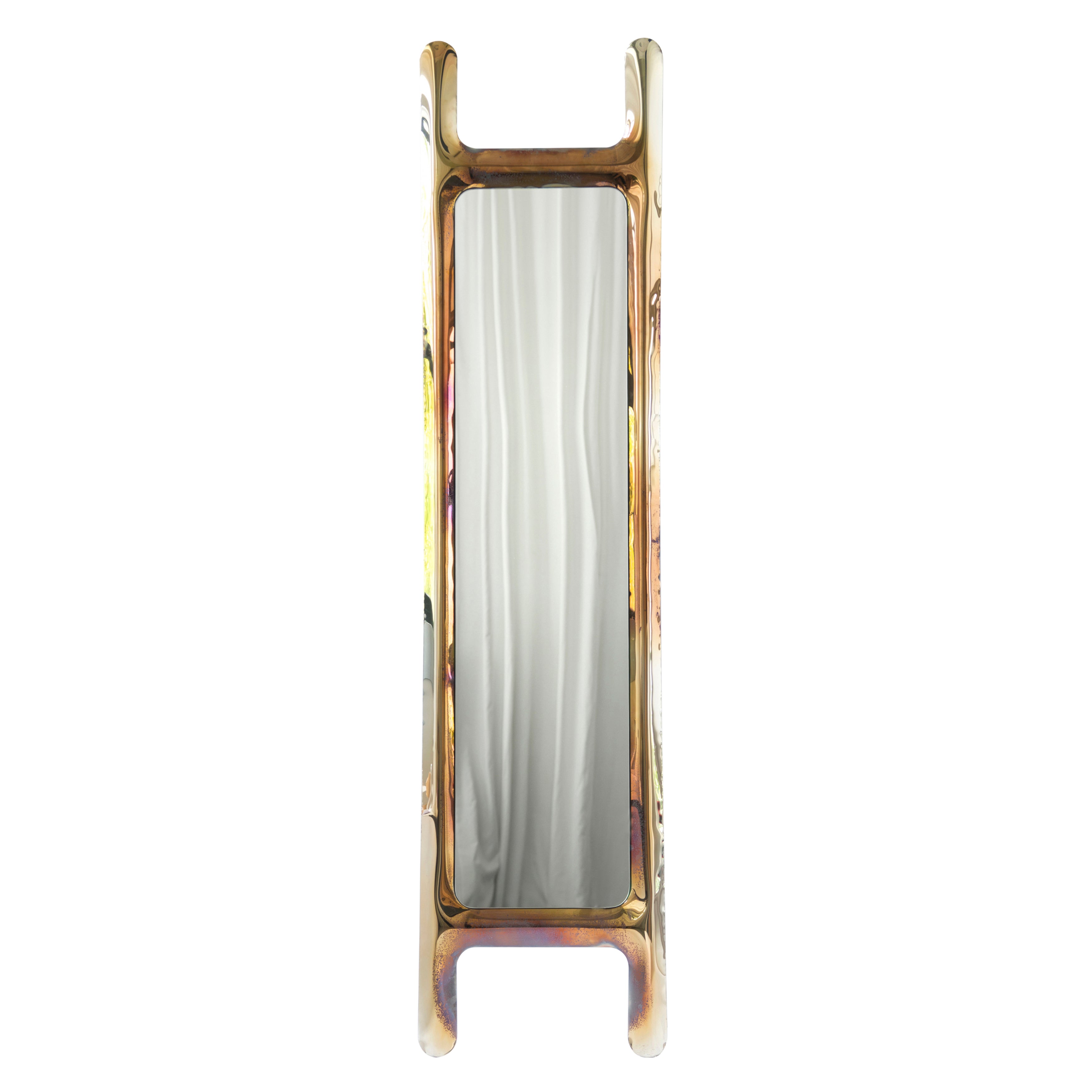 Drab Mirror: Flamed Gold