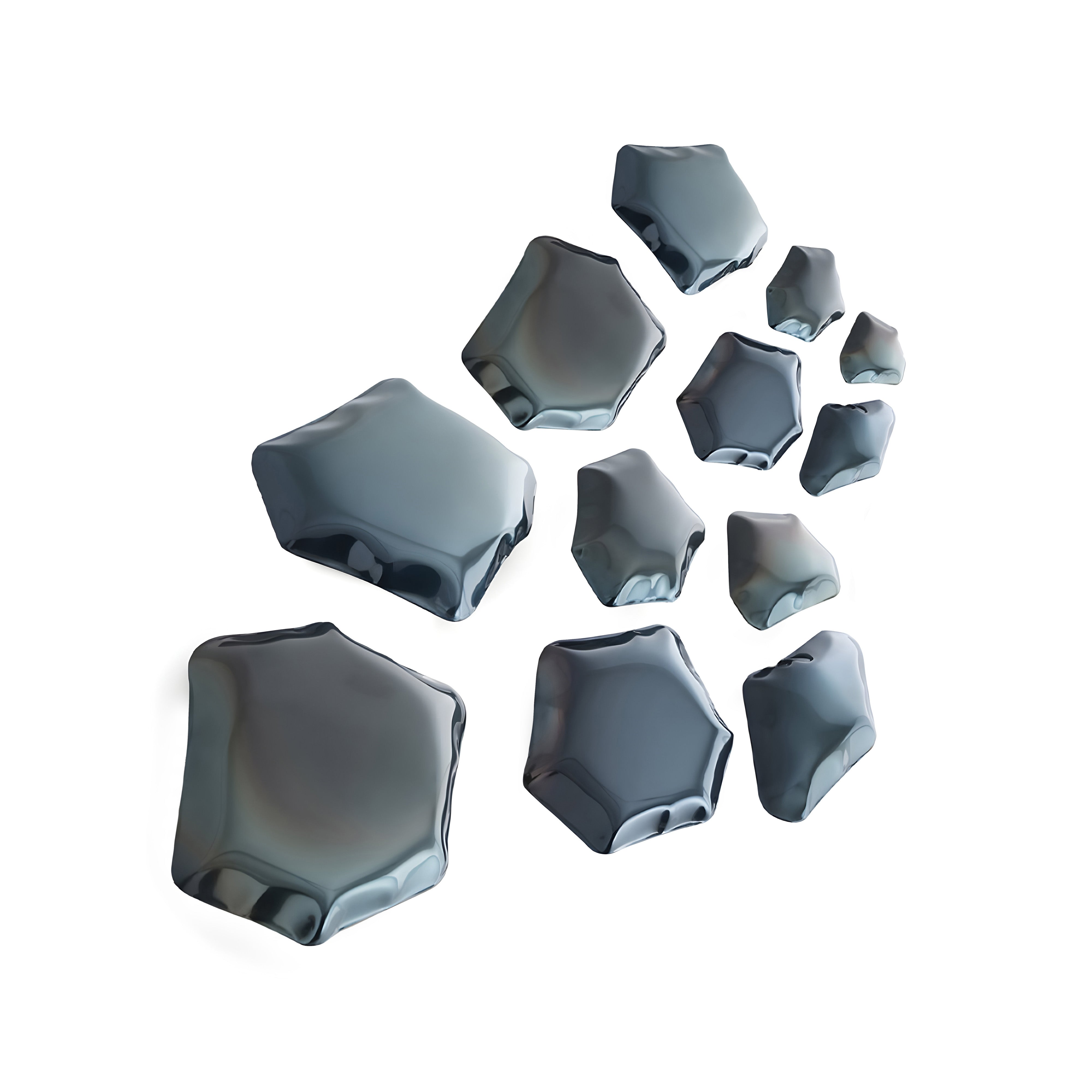 Kamyki Wall Hanger: 12 + Cosmic Blue