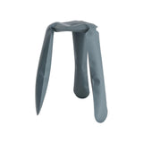 Plopp Kitchen Stool: Blue Grey Matt Steel