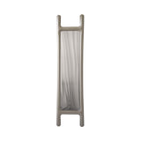 Drab Mirror: Beige Grey Carbon Steel