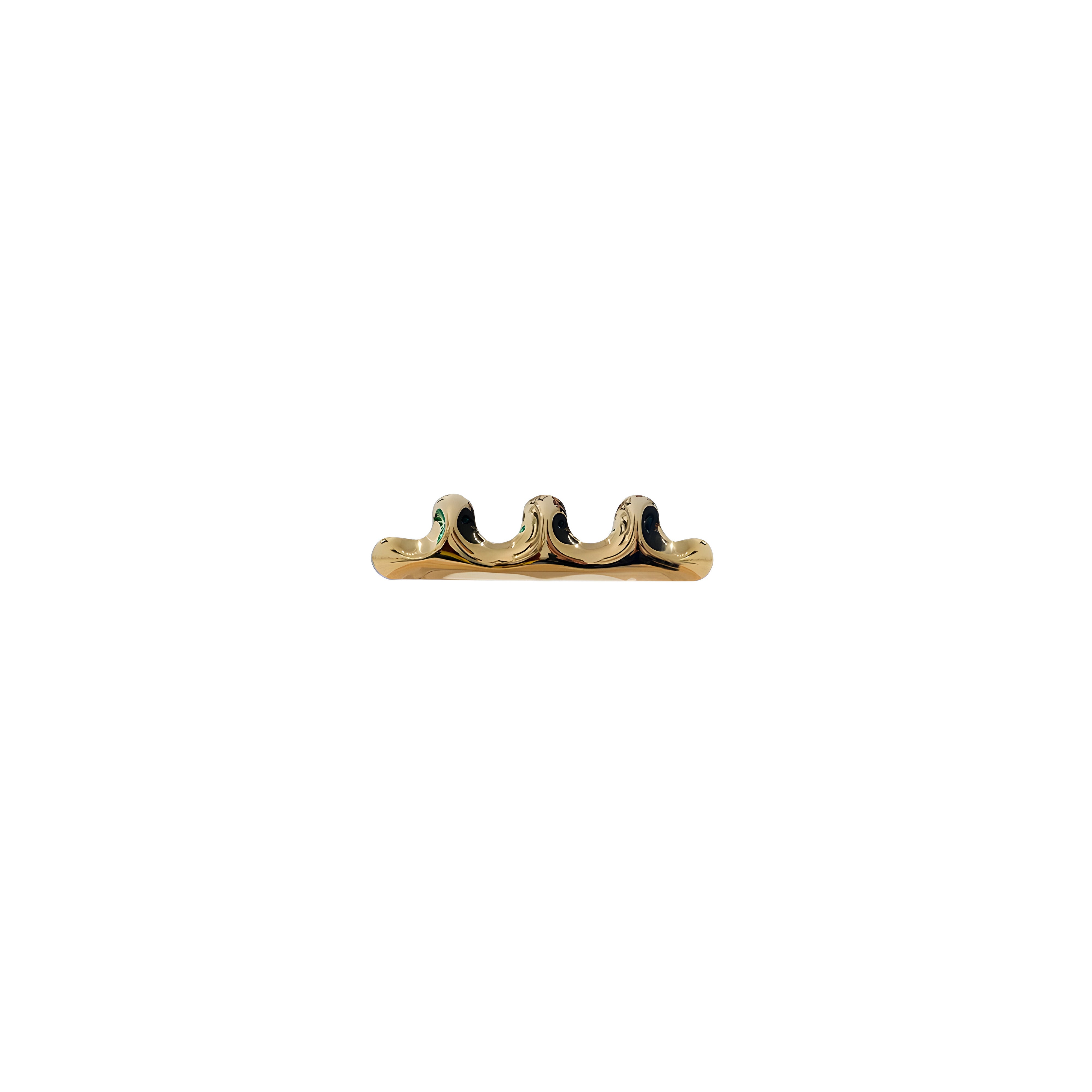 Kamm Wall Hanger: 3 + Flamed Gold