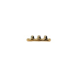 Kamm Wall Hanger: 3 + Flamed Gold