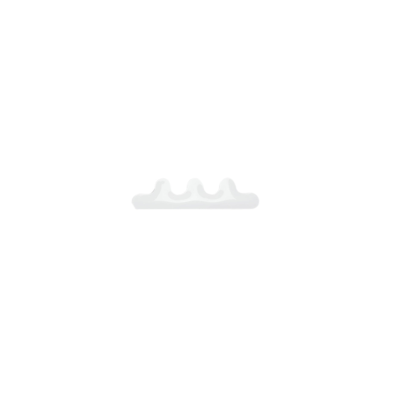 Kamm Wall Hanger: 3 + White Glossy Steel