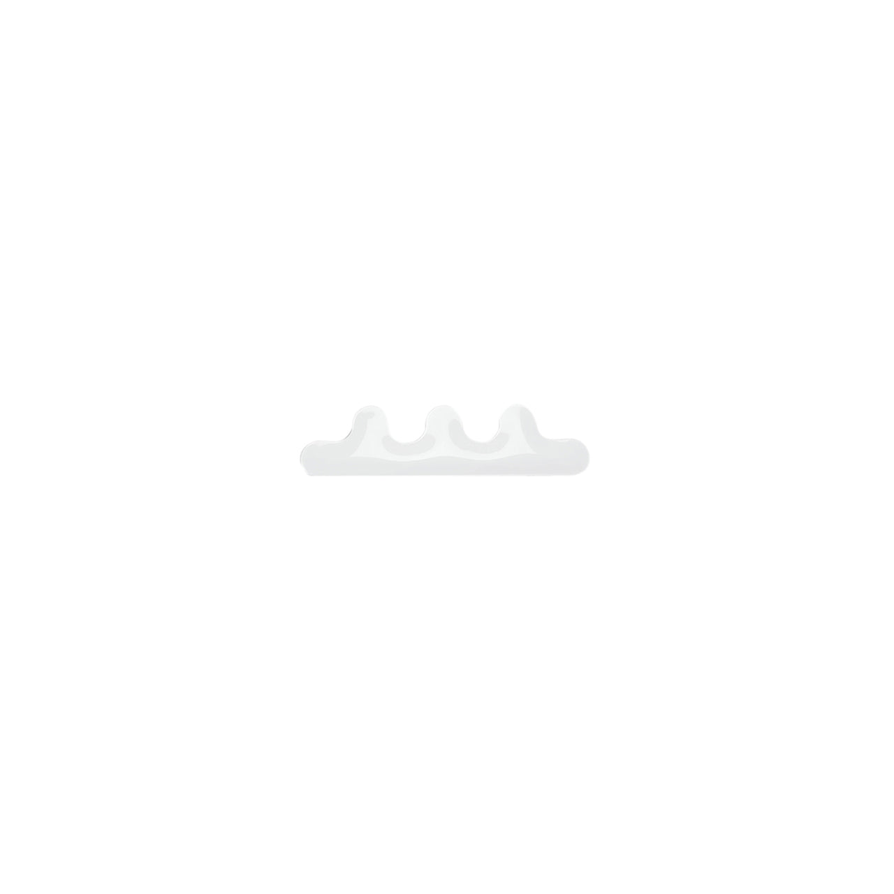 Kamm Wall Hanger: 3 + White Glossy Steel