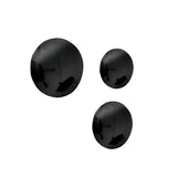 Pin Wall Hanger: Set + 3 + Black Glossy Steel