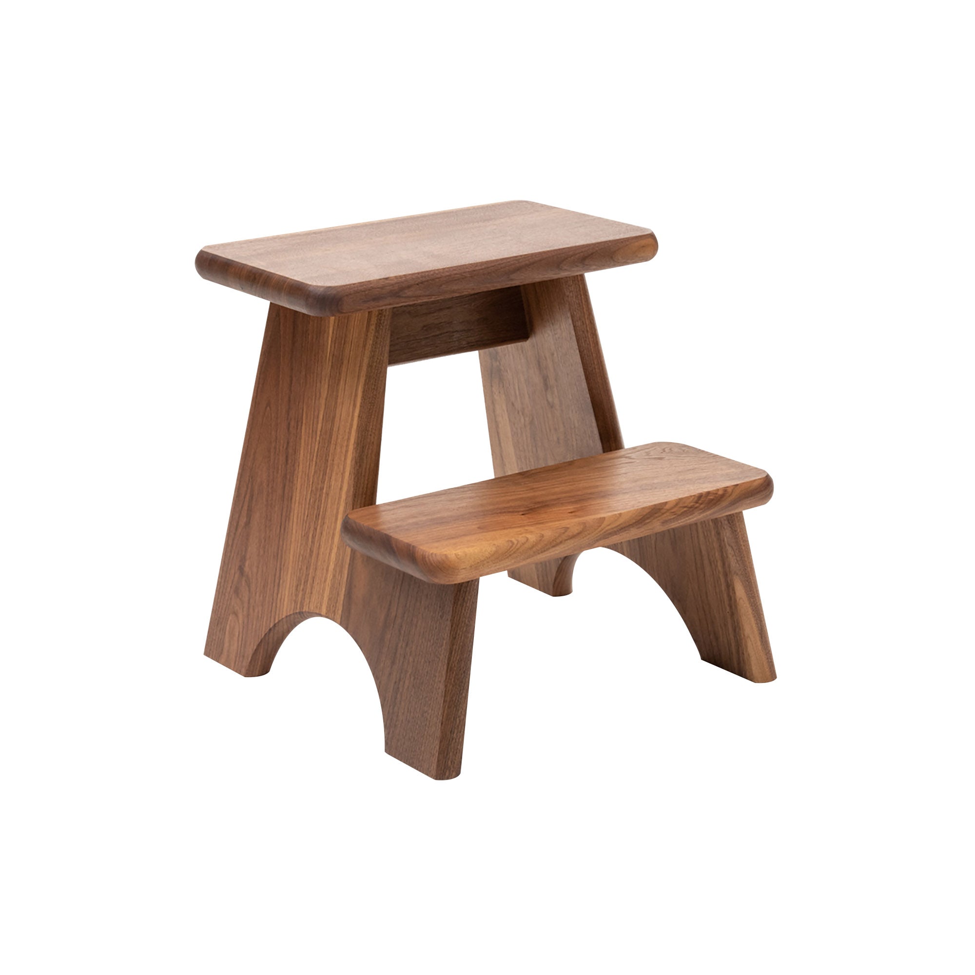 Merton Step Stool: Walnut