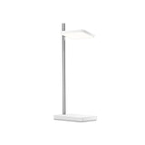 Talia Table Lamp + Wireless Device Charger: White + Silver