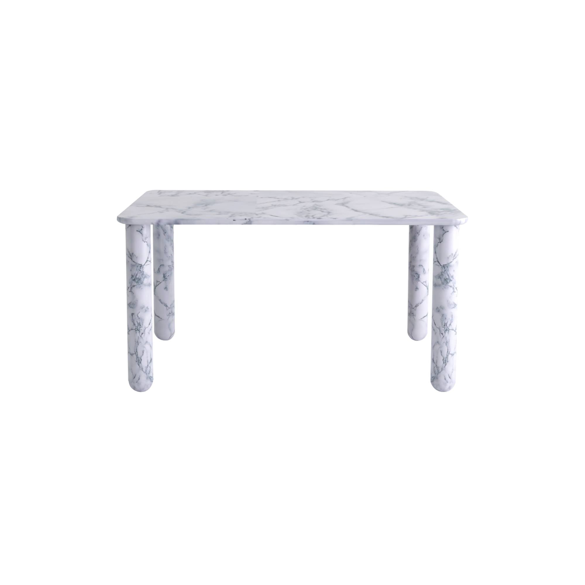 Sunday Dinner Table: White Pele de Tigre Marble + White Pele de Tigre Marble