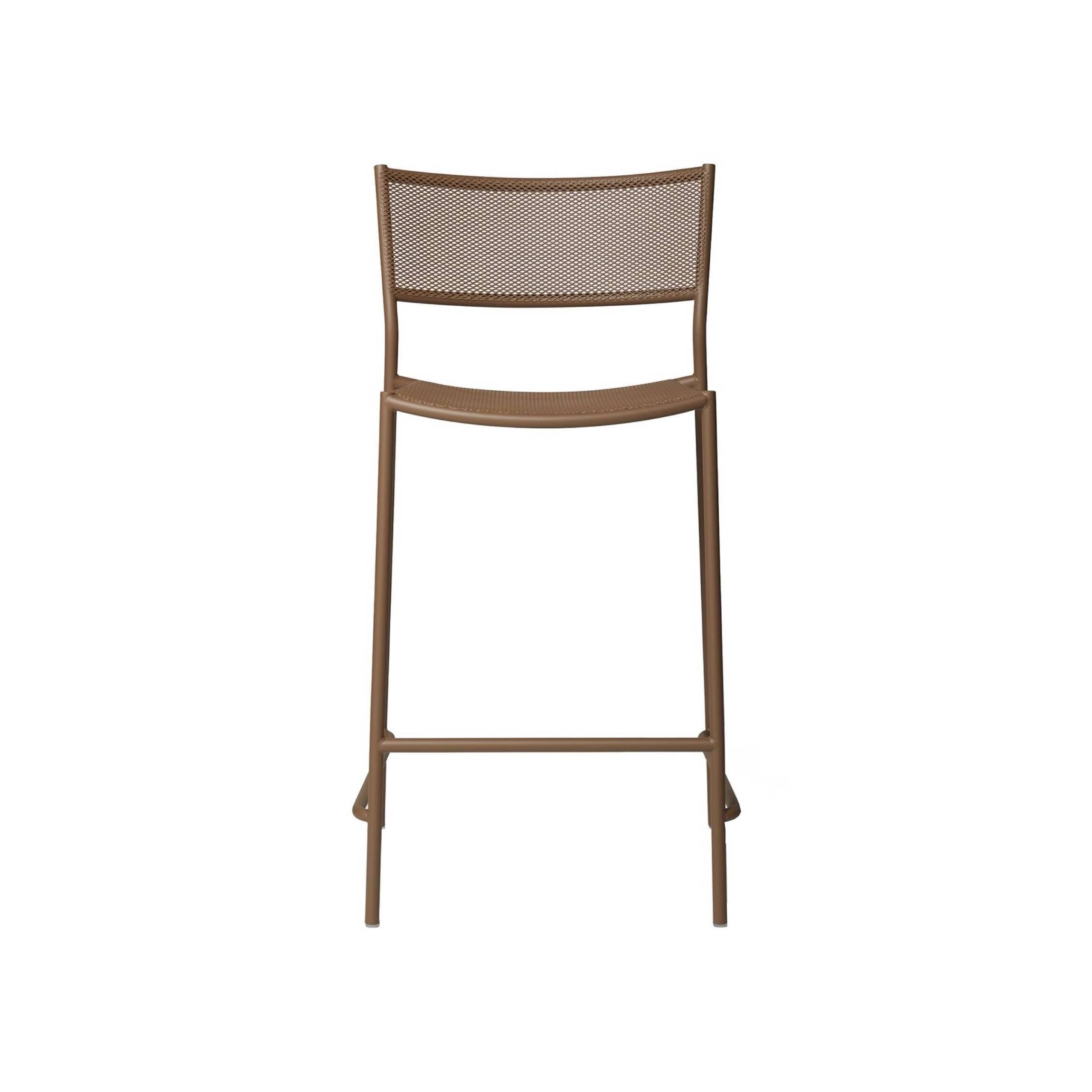 Jig Mesh Bar + Counter Stool: Counter + Pale Brown