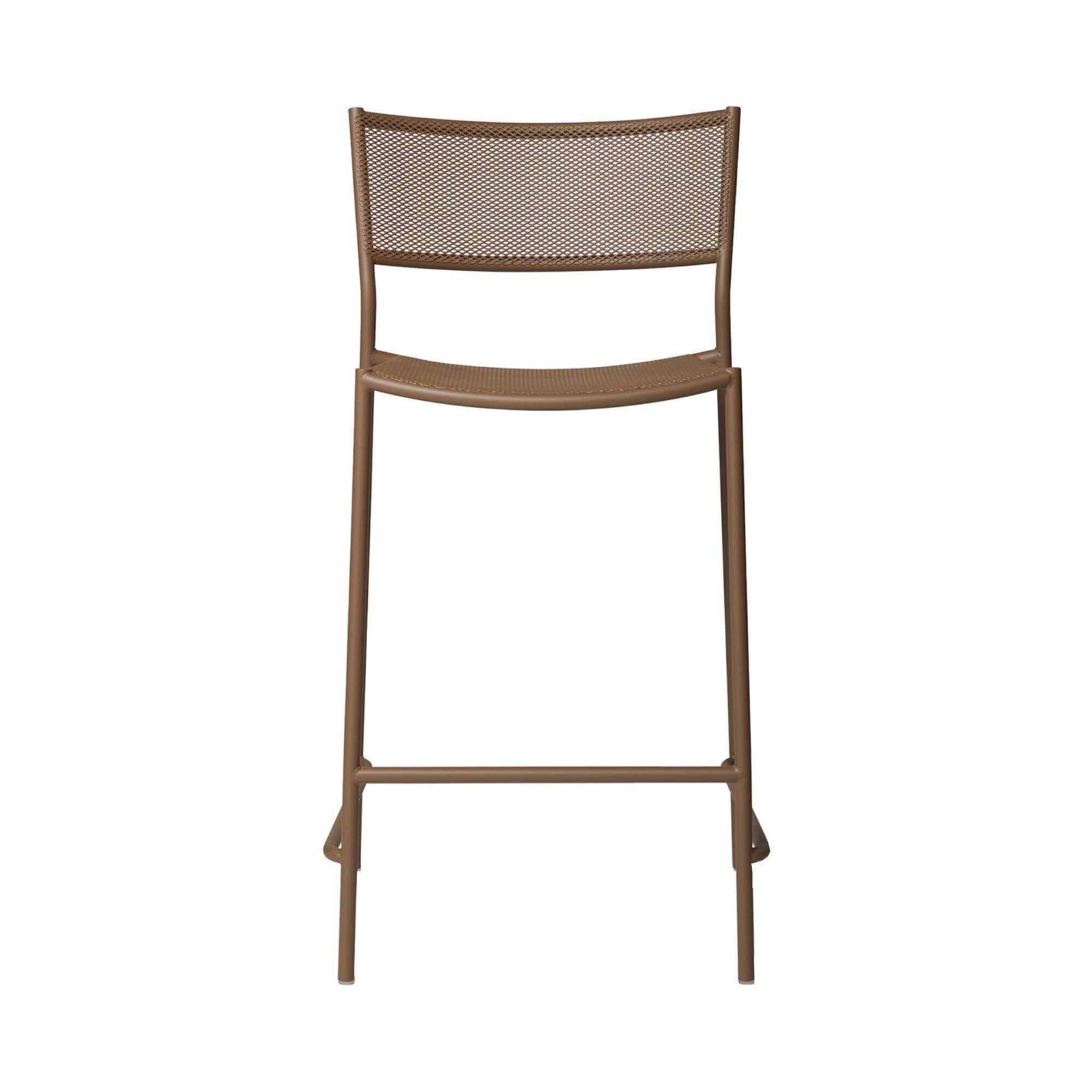 Jig Mesh Bar + Counter Stool: Bar + Pale Brown