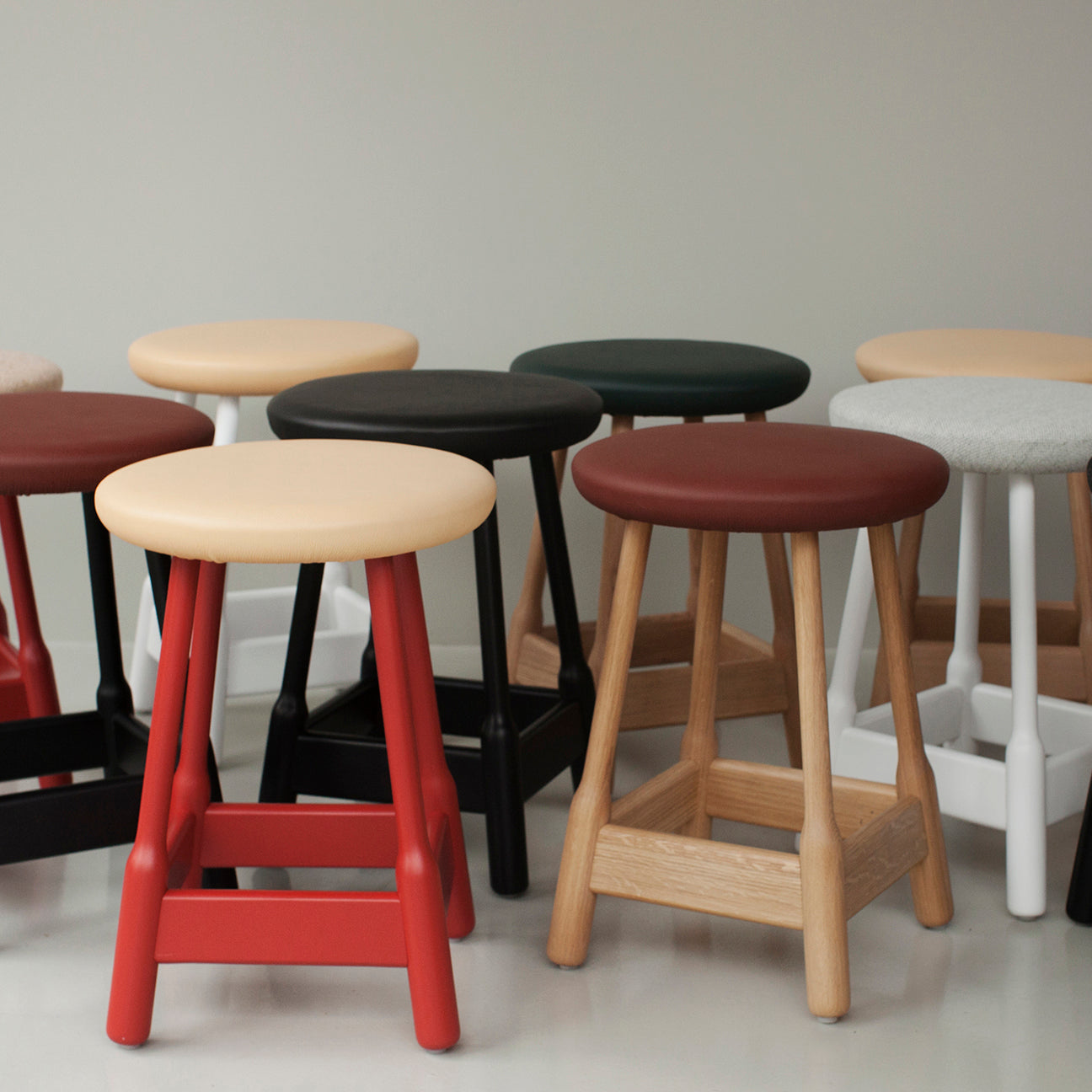 Albert Stool: Upholstered