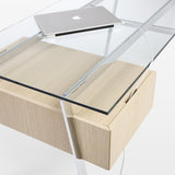 Homework 1 Desk: Single Drawer Left with Glass Top