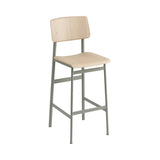 Loft Bar + Counter Stool: Bar + Dusty Green + Oak