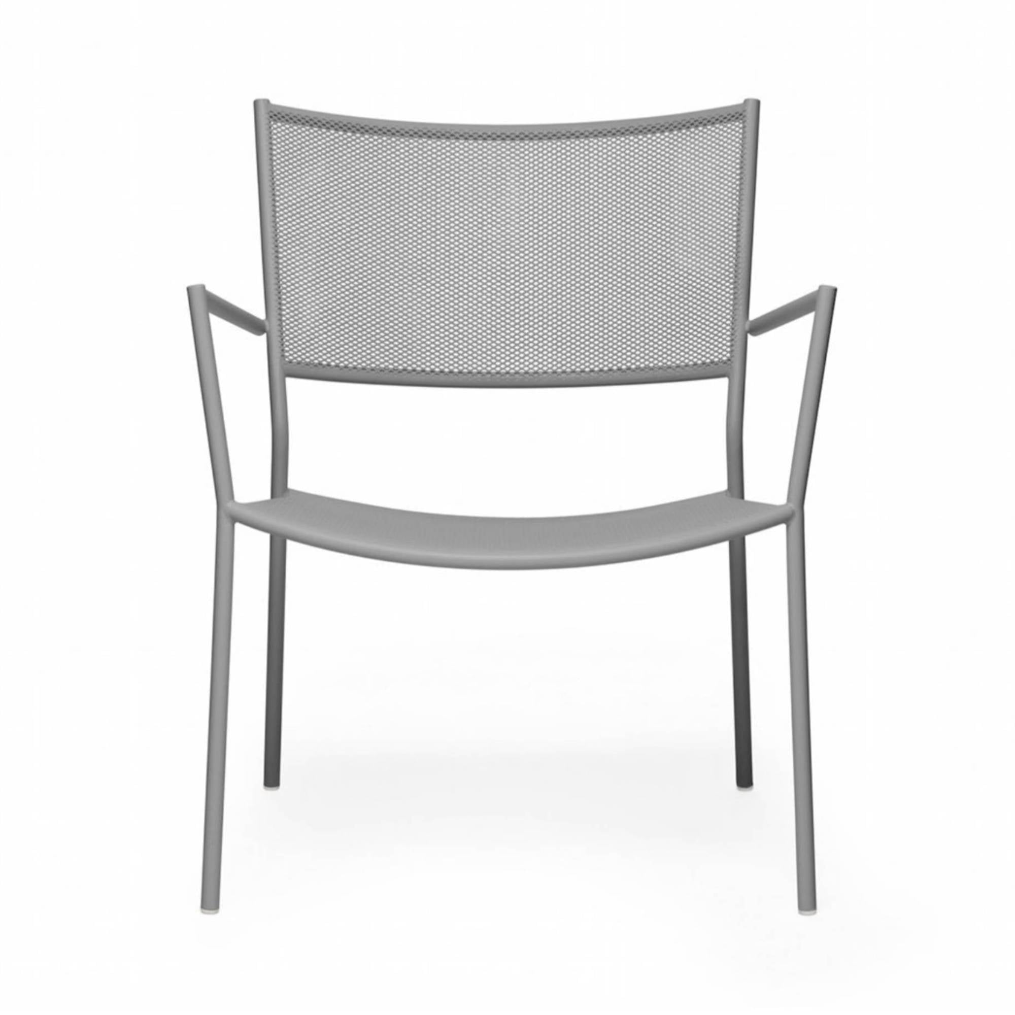 Jig Mesh Easy Chair: Stone Grey