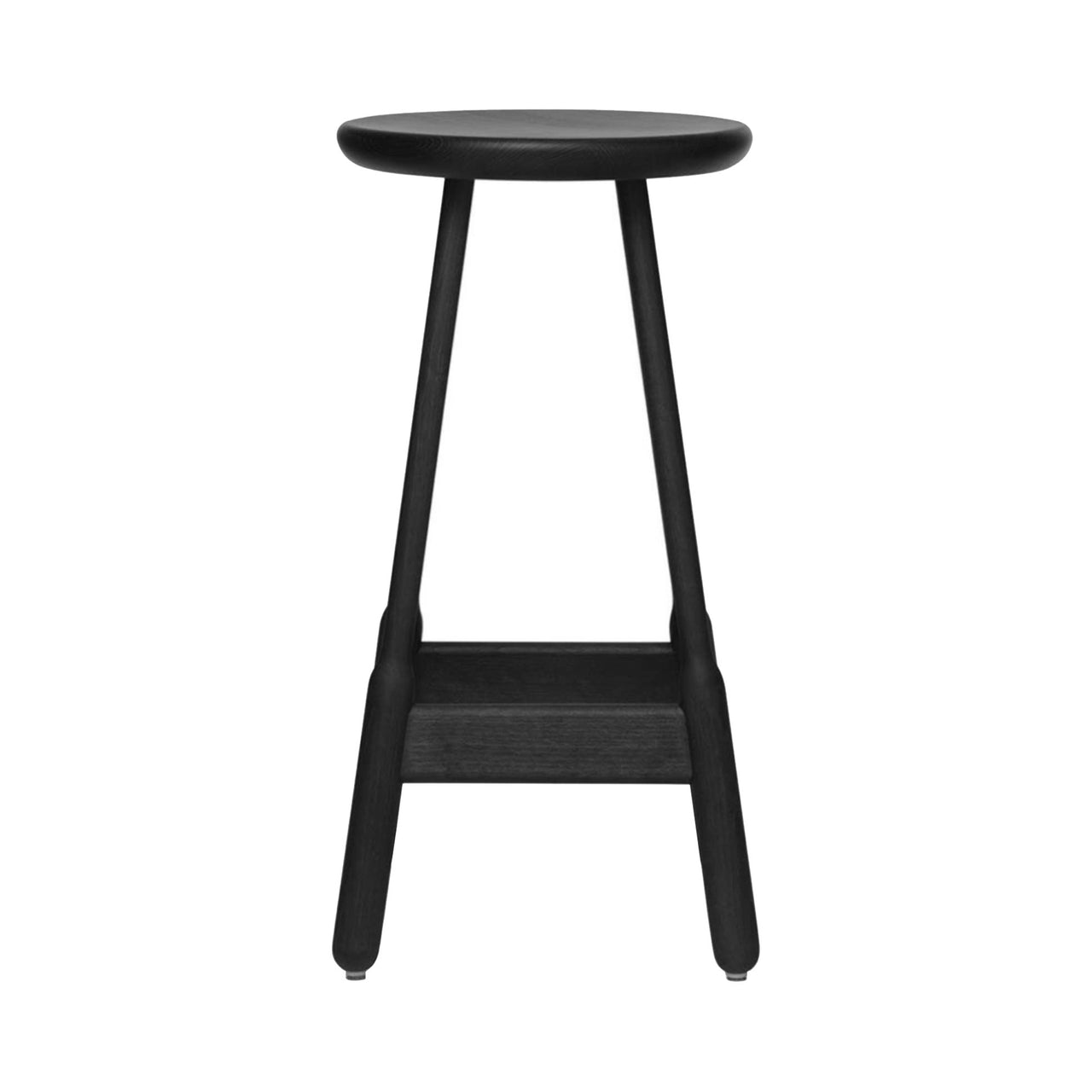 Albert Bar + Counter Stool: Bar + Black Stained Oak