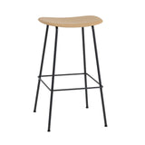 Fiber Bar + Counter Stool: Tube Base + Bar + Ochre + Black