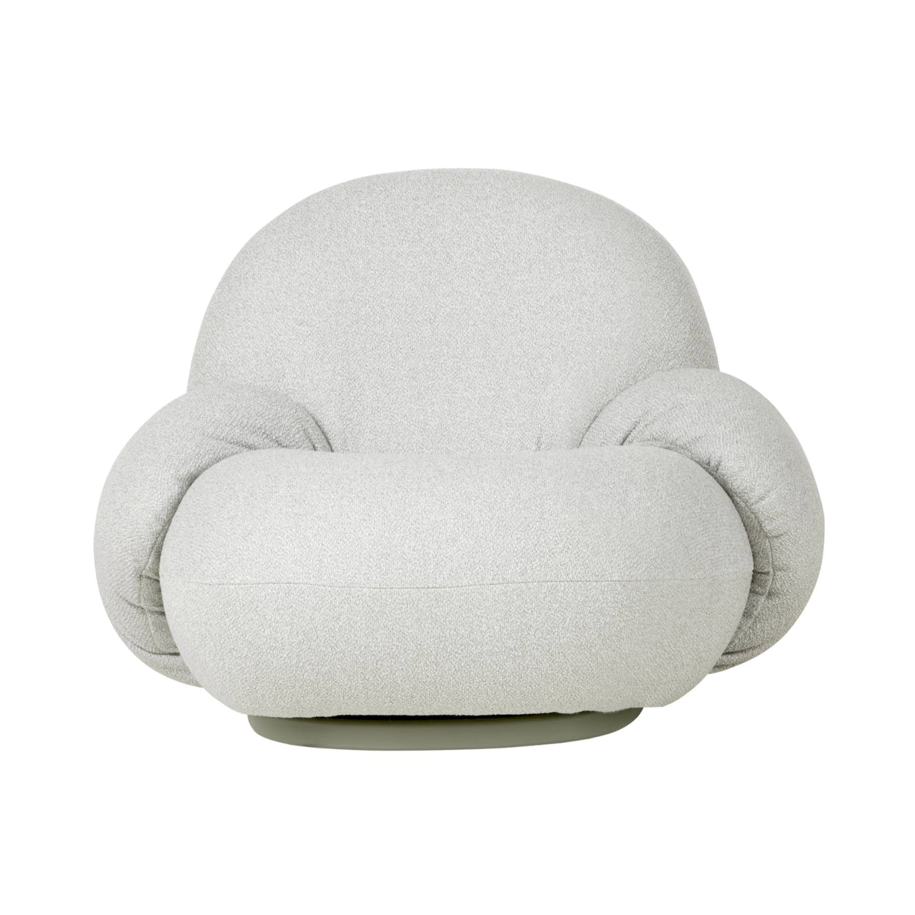 Pacha Lounge Chair with Armrest: Swivel Base + Outdoor