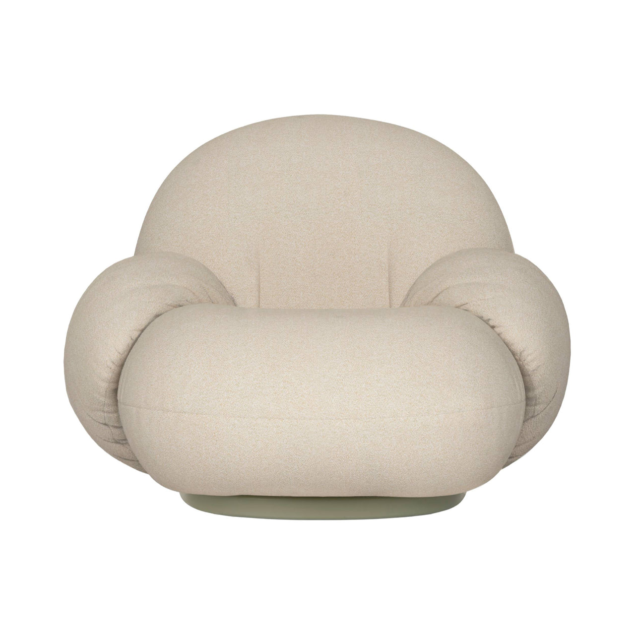 Pacha Lounge Chair with Armrest: Swivel Base + Outdoor