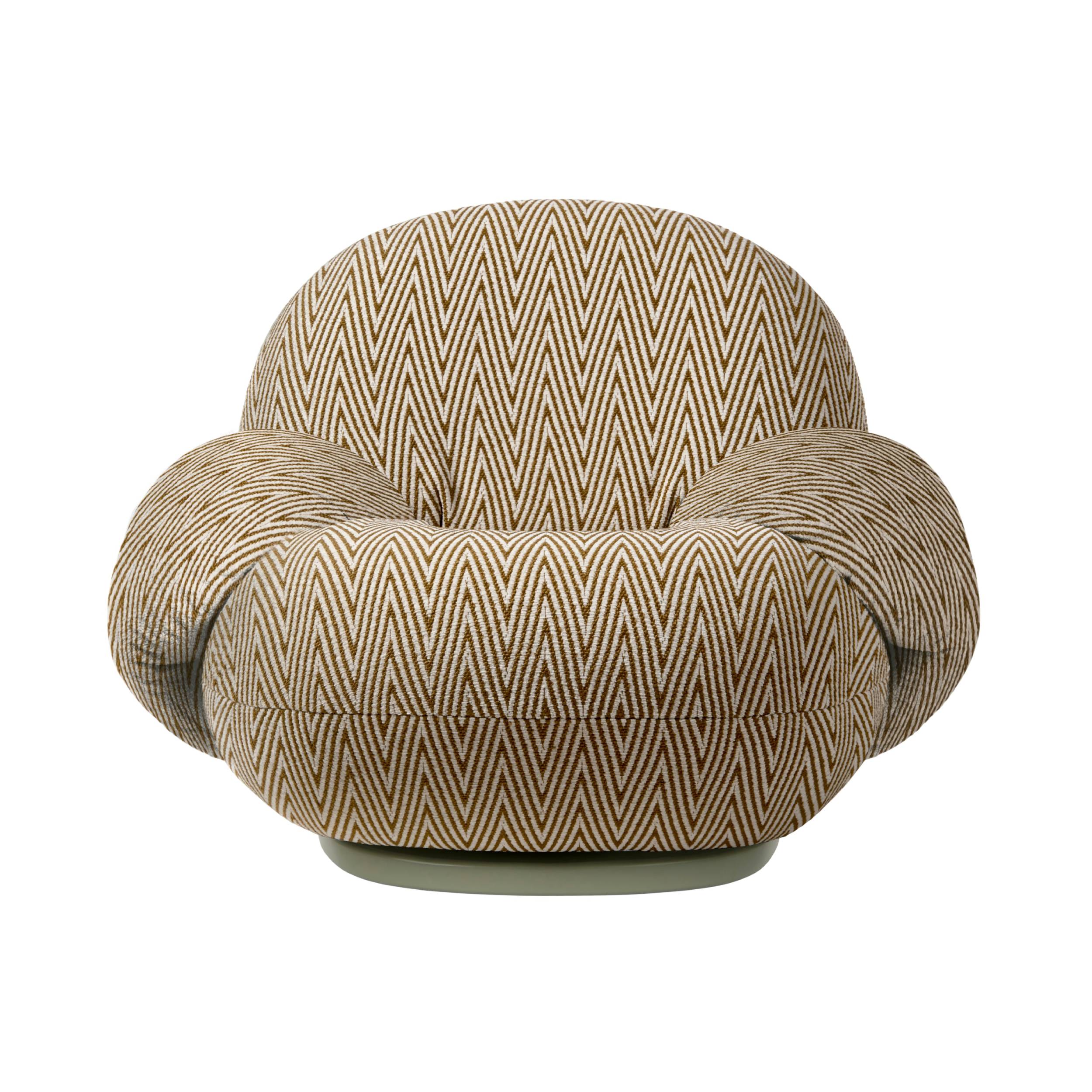 Pacha Lounge Chair with Armrest: Swivel Base + Outdoor