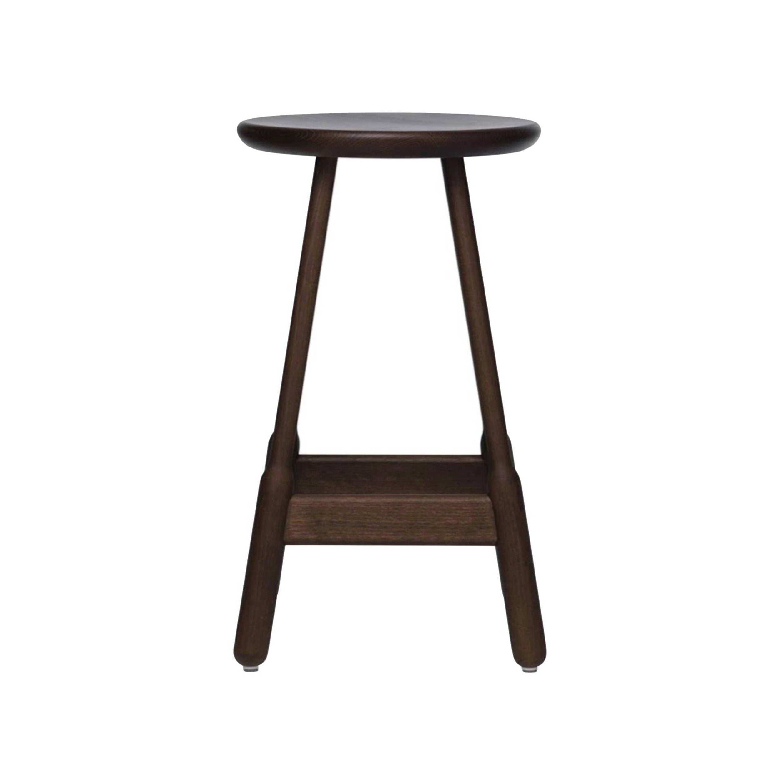 Albert Bar + Counter Stool: Counter + Walnut Stained Beech