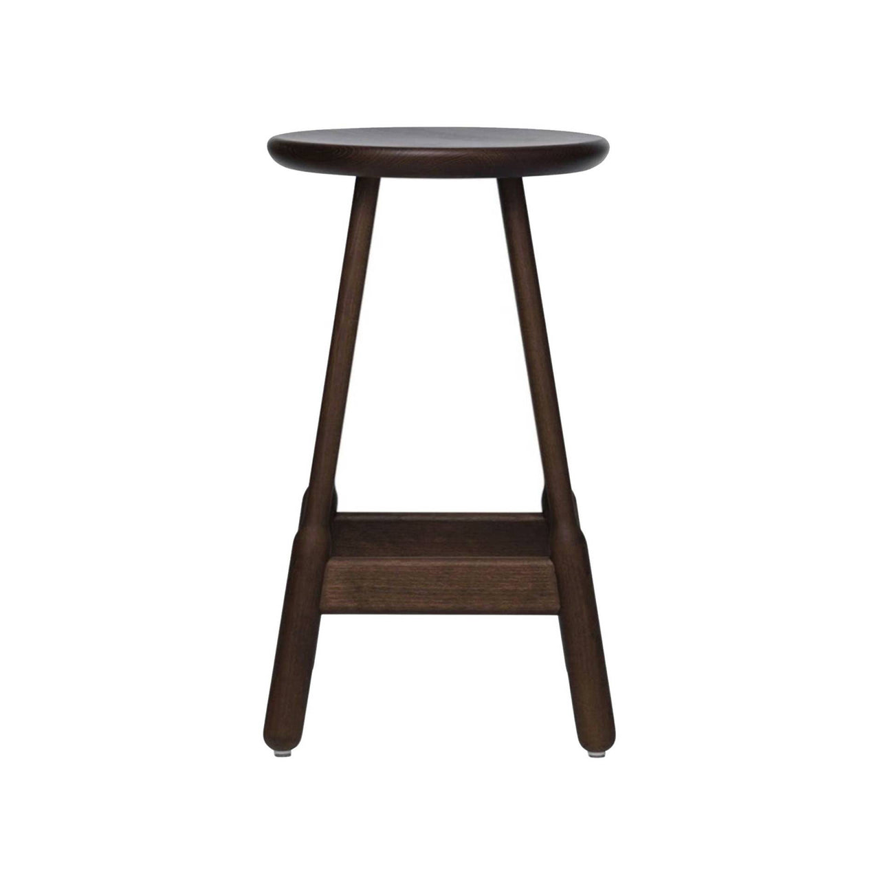 Albert Bar + Counter Stool: Counter + Walnut Stained Beech