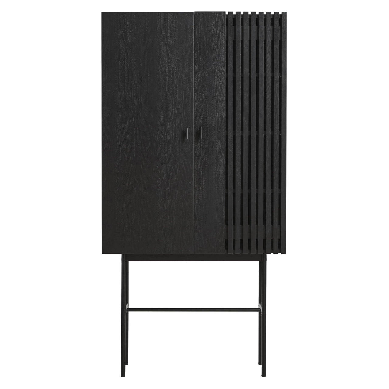 Array Highboard: Black Painted Oak