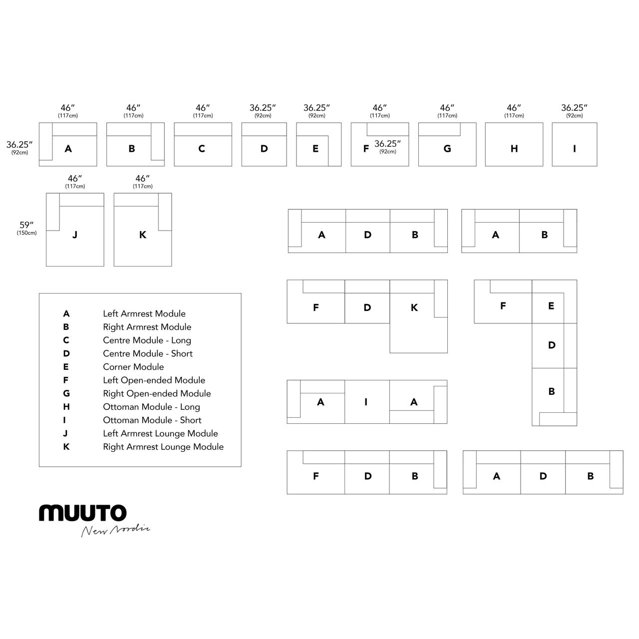 Connect Sofa Modules - Quick Ship