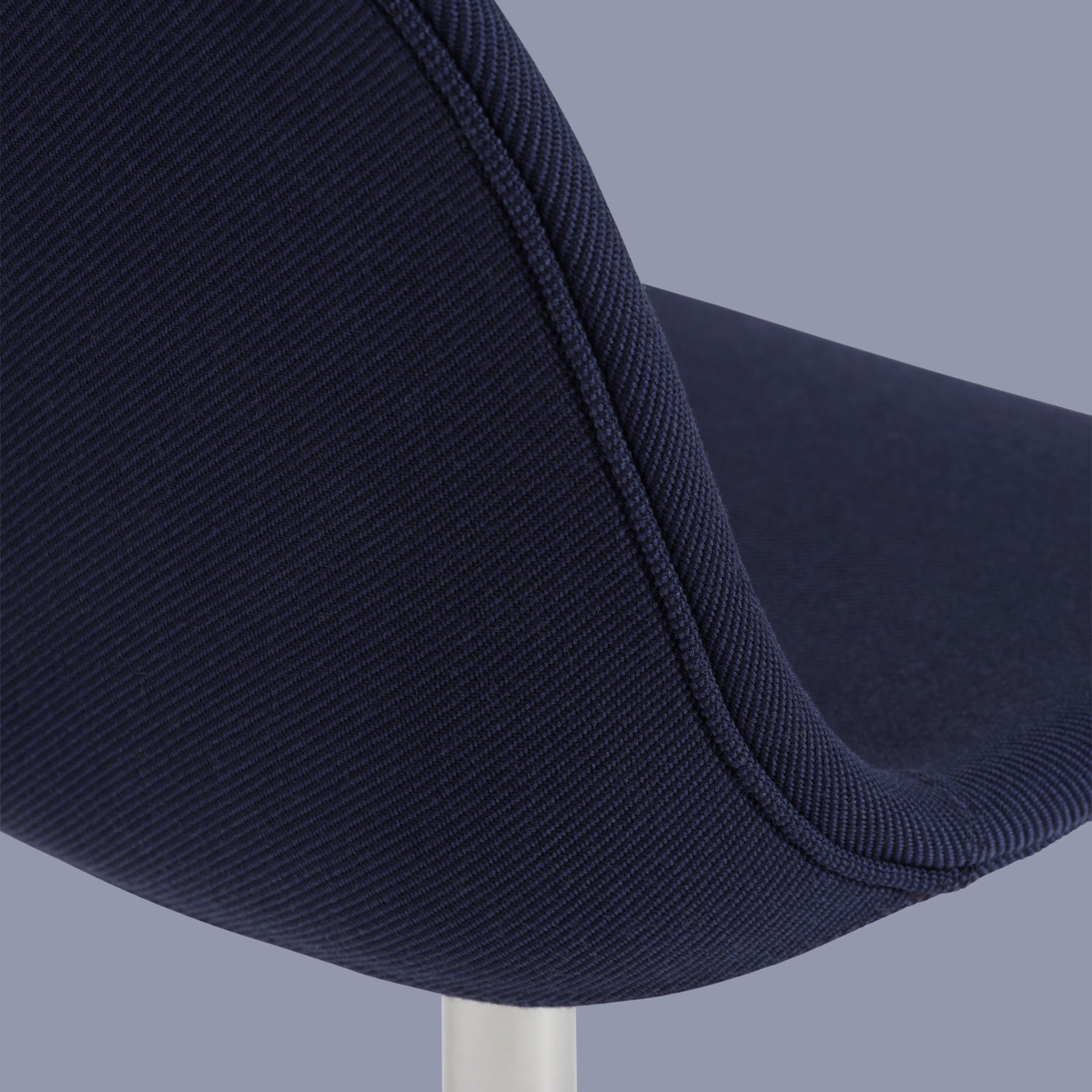 Fiber Side Chair: Swivel Base with Return + Recycled Shell + Upholstered