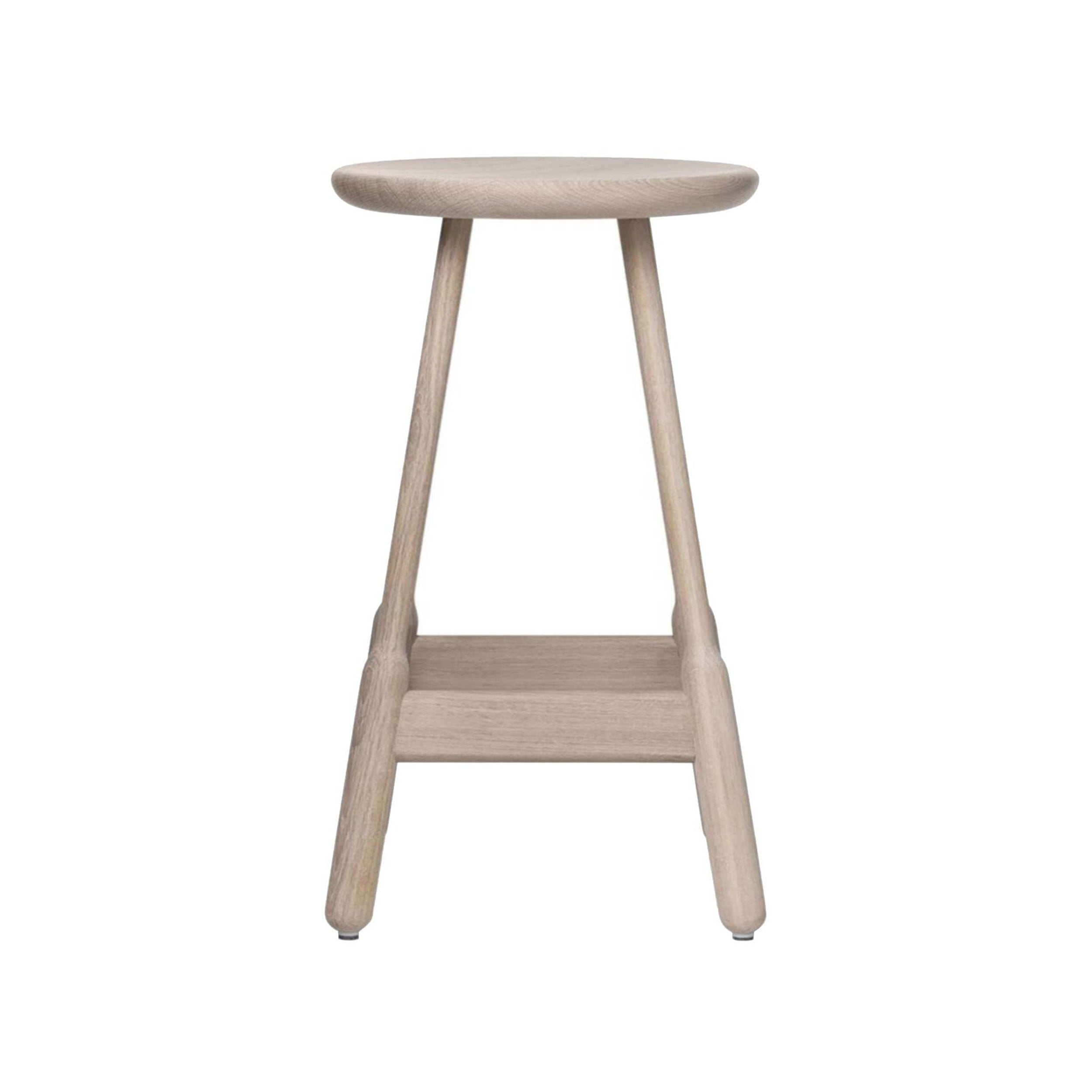 Albert Bar + Counter Stool: Counter + White Oiled Oak