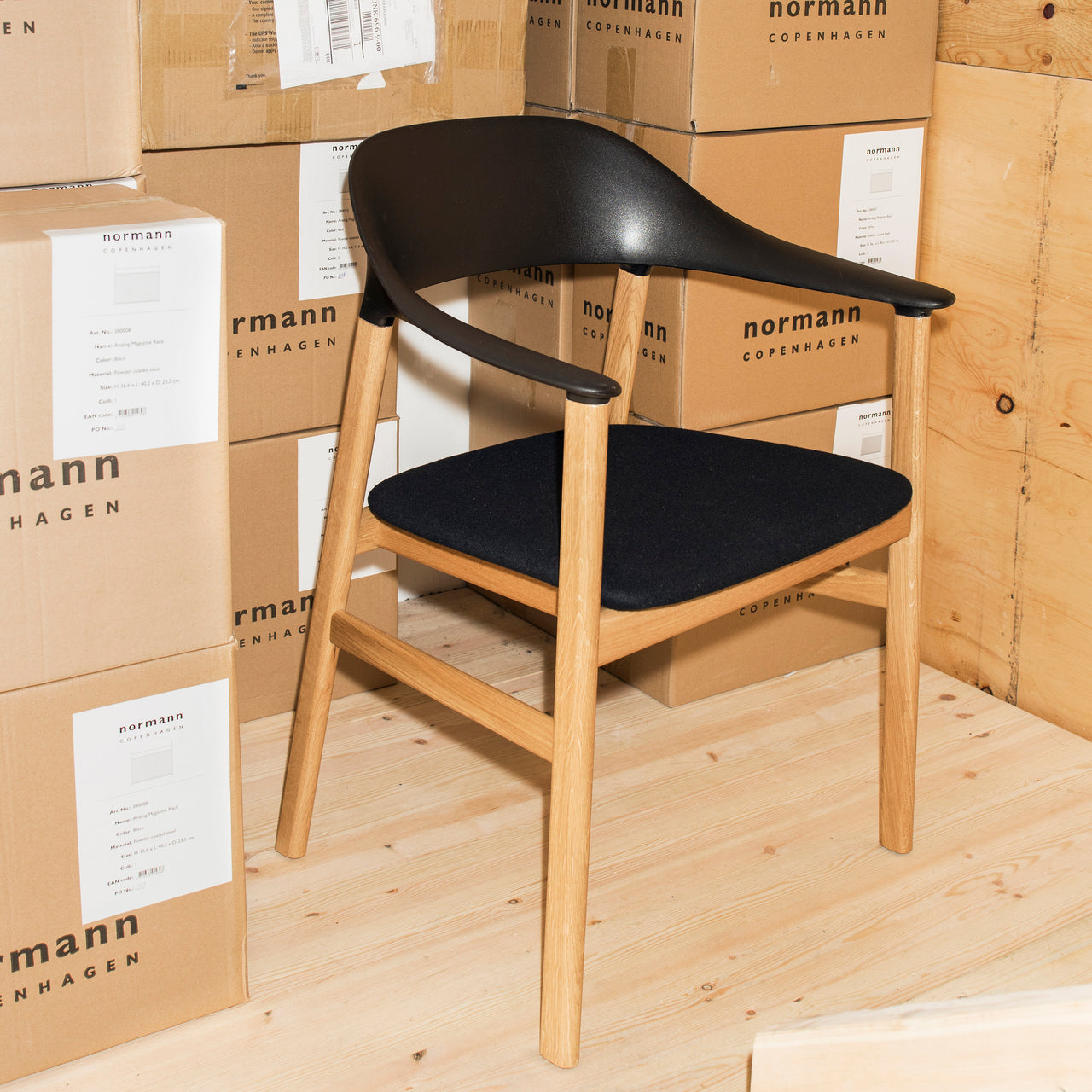 Herit Armchair: Upholstered