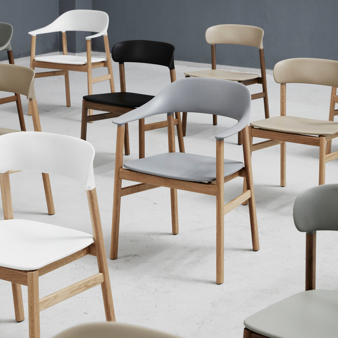 Herit Armchair: Upholstered