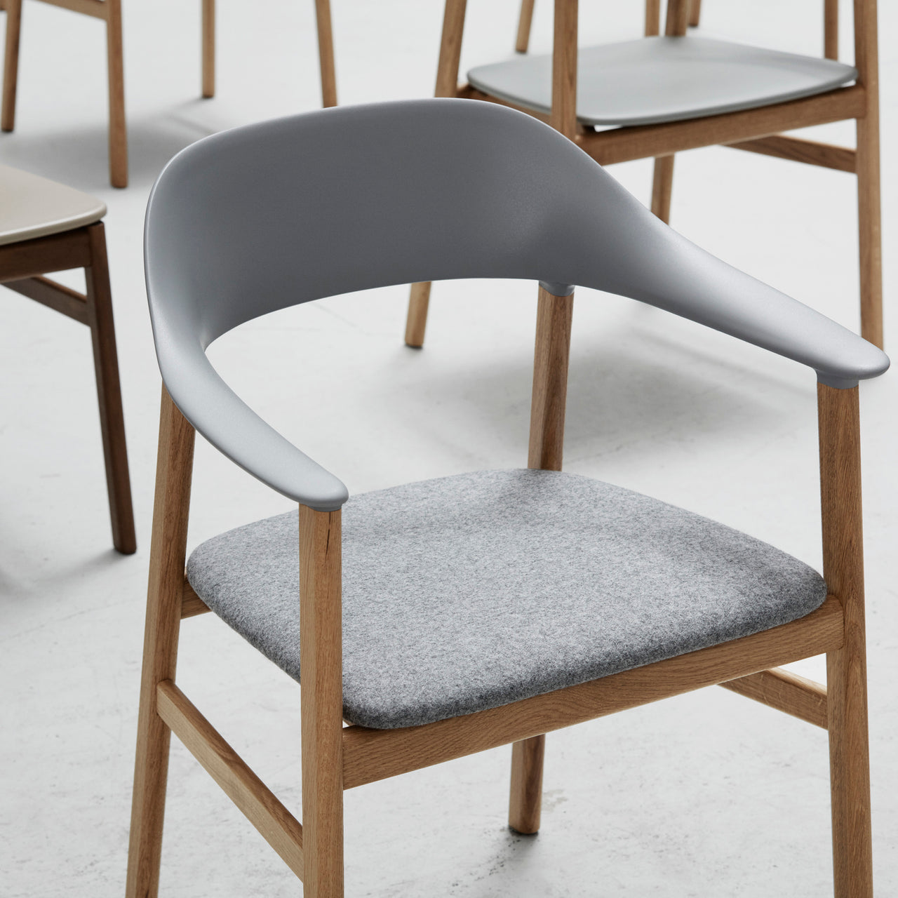 Herit Armchair: Upholstered