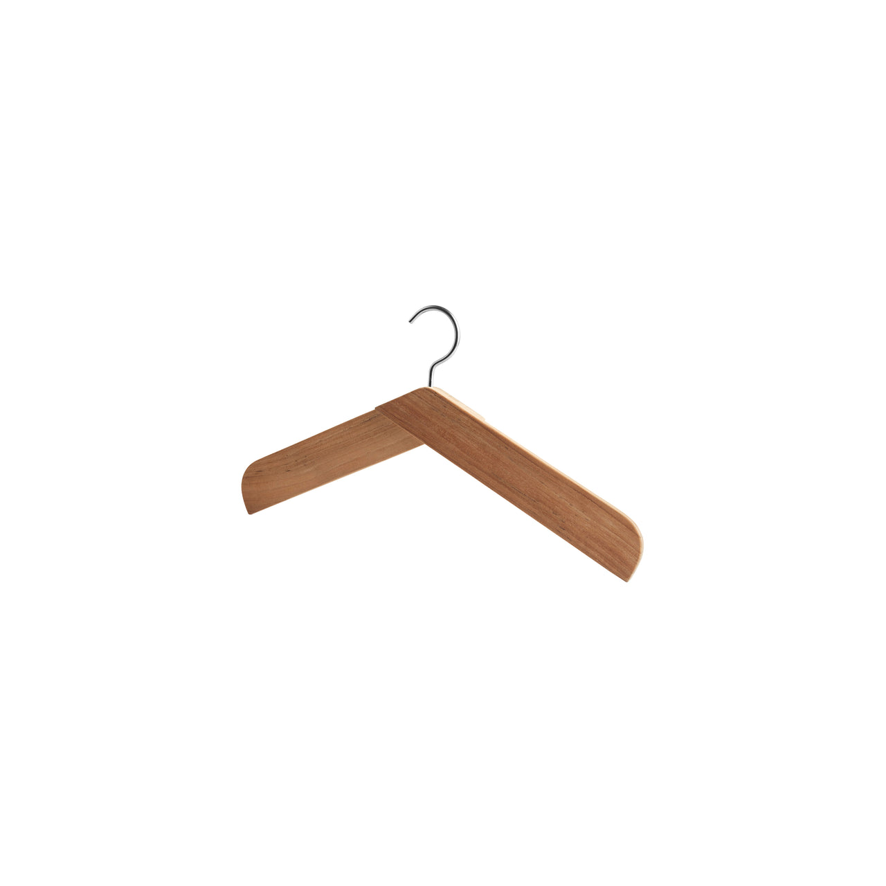 Collar Hanger: Teak + Stainless Steel