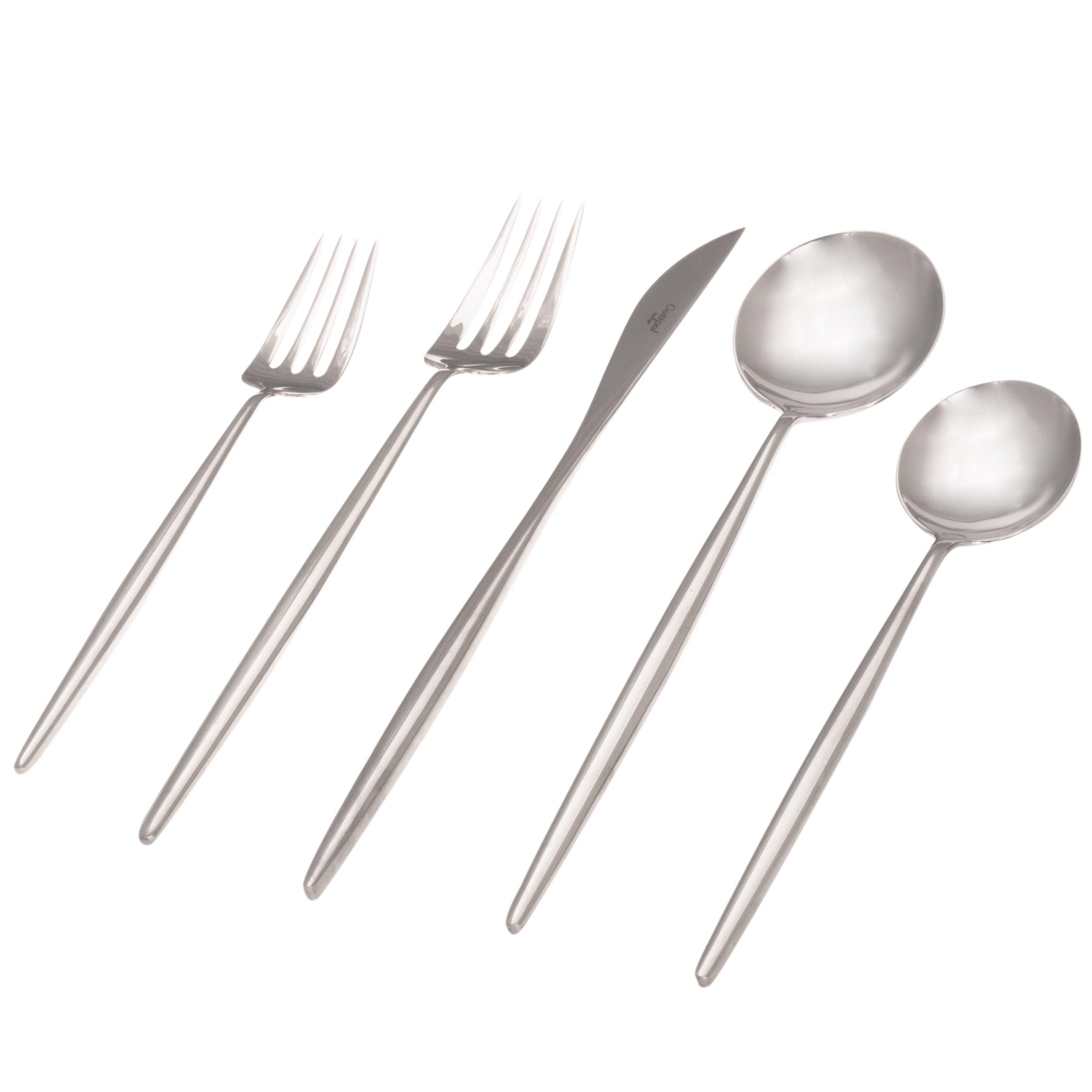 Moon Flatware: Polished Steel