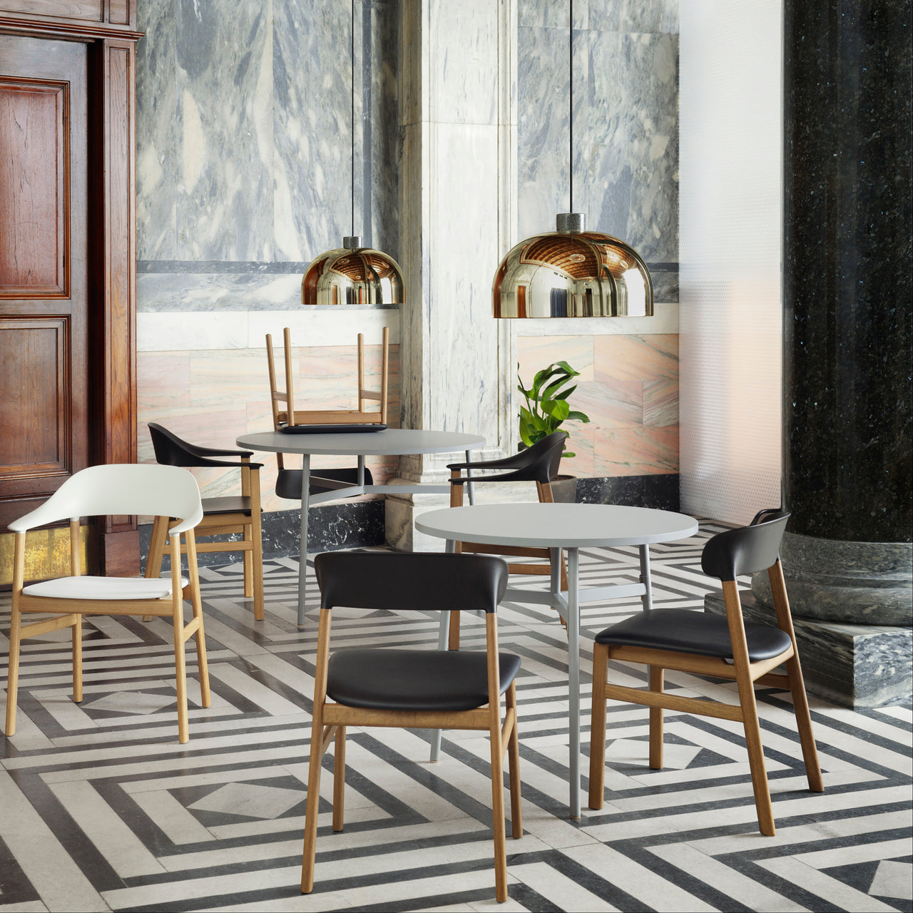Herit Armchair: Upholstered
