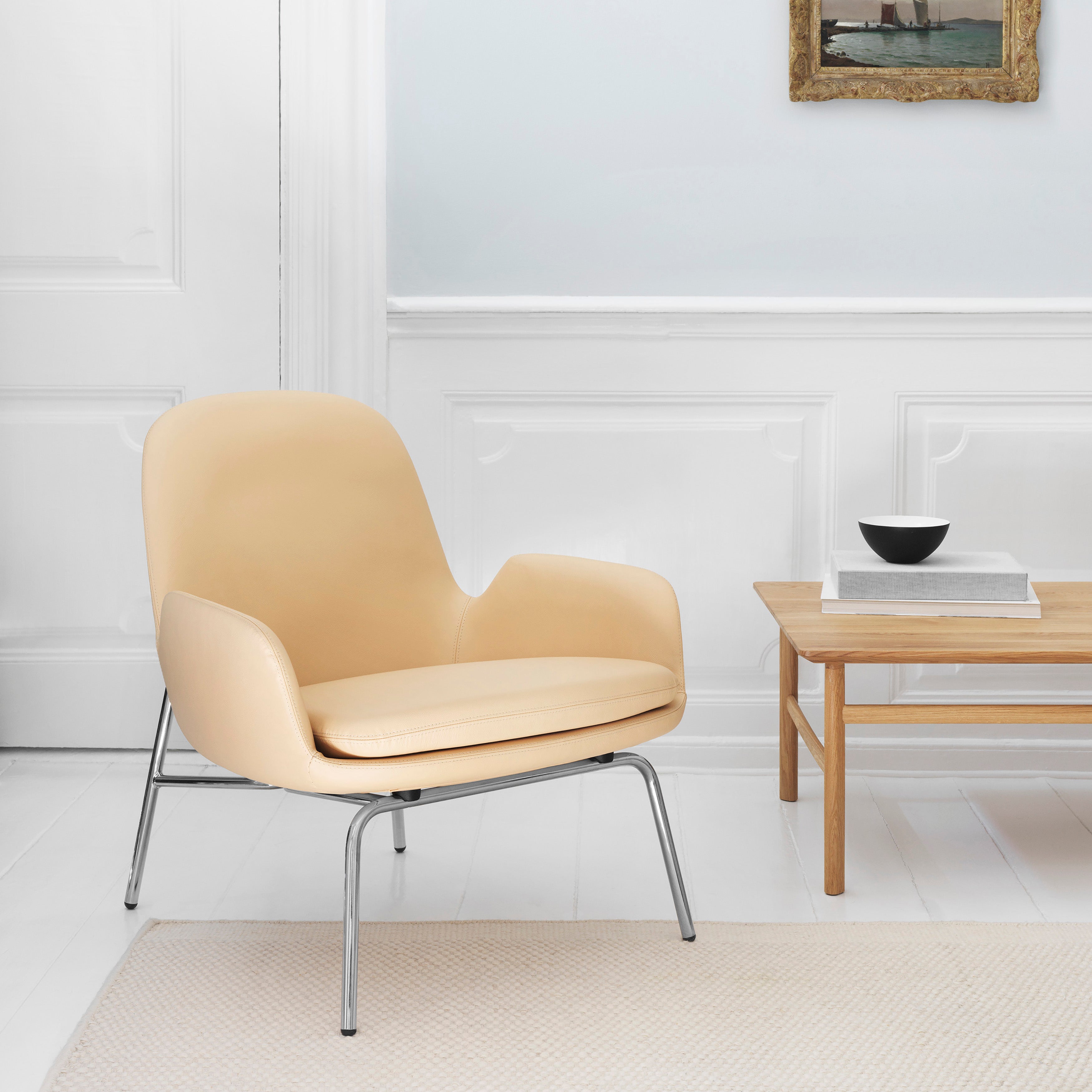 Era Lounge Chair: Low + Metal Base