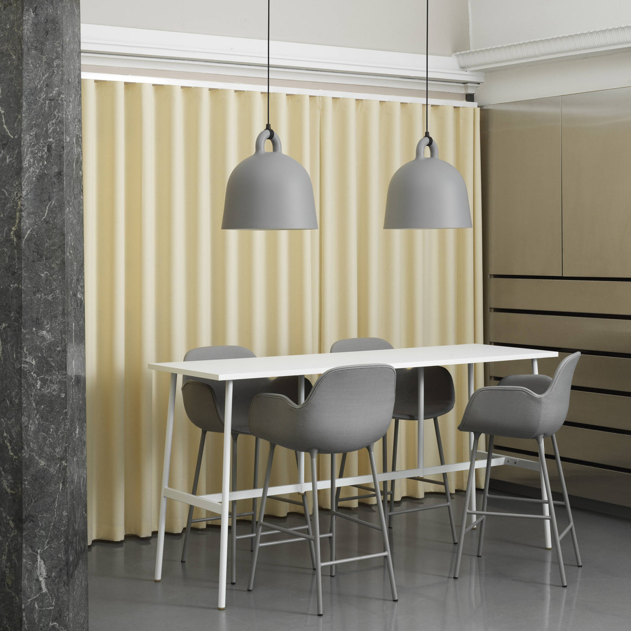 Form Counter Chair: Upholstered