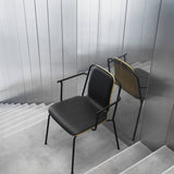 Studio Armchair: Front Upholstered