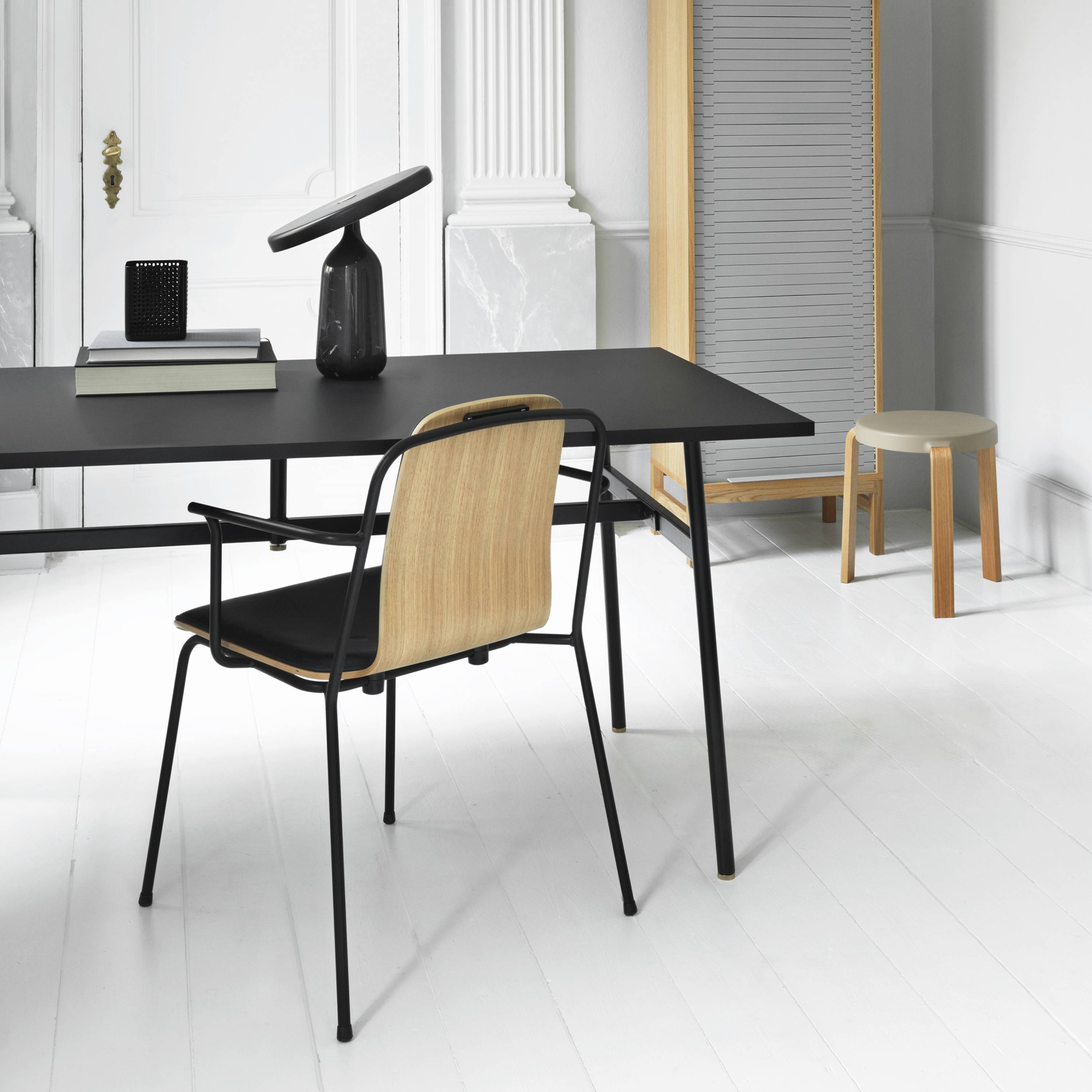 Studio Armchair: Front Upholstered