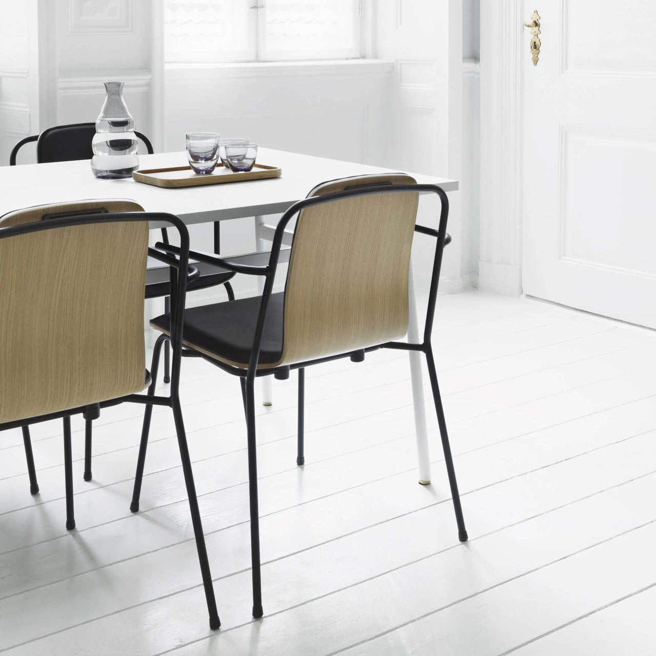 Studio Armchair: Front Upholstered