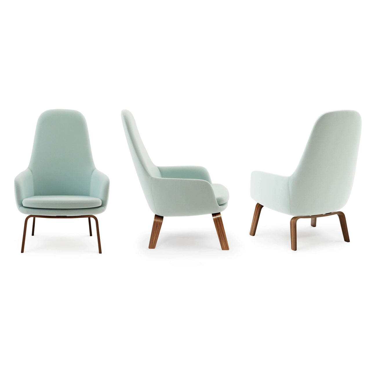 Era Lounge Chair: High + Wood Base