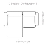 In Situ Modular Sofa: 2 Seater + Configuration 5