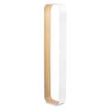 Contour Floor Lamp: White + White Oak