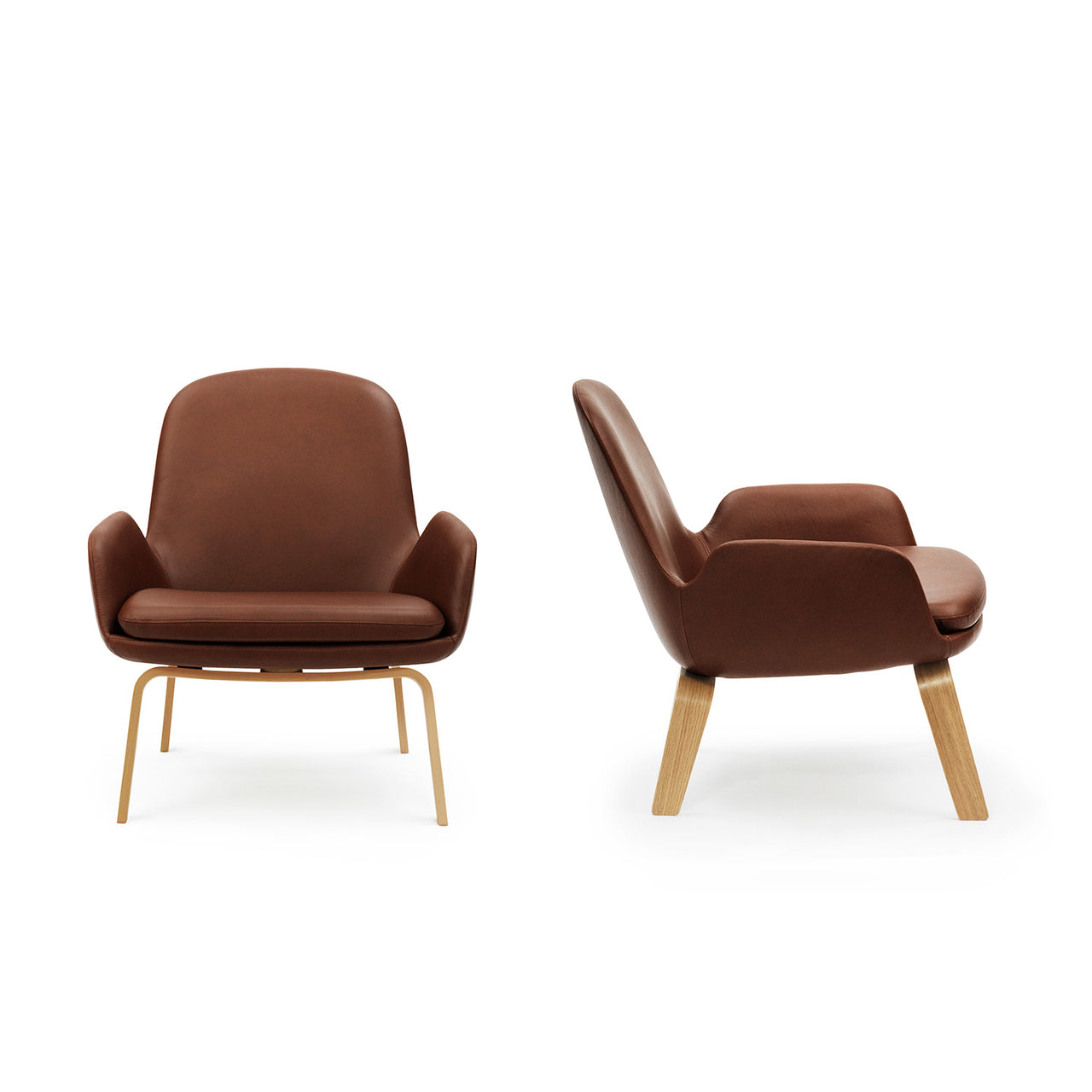 Era Lounge Chair: Low + Wood Base