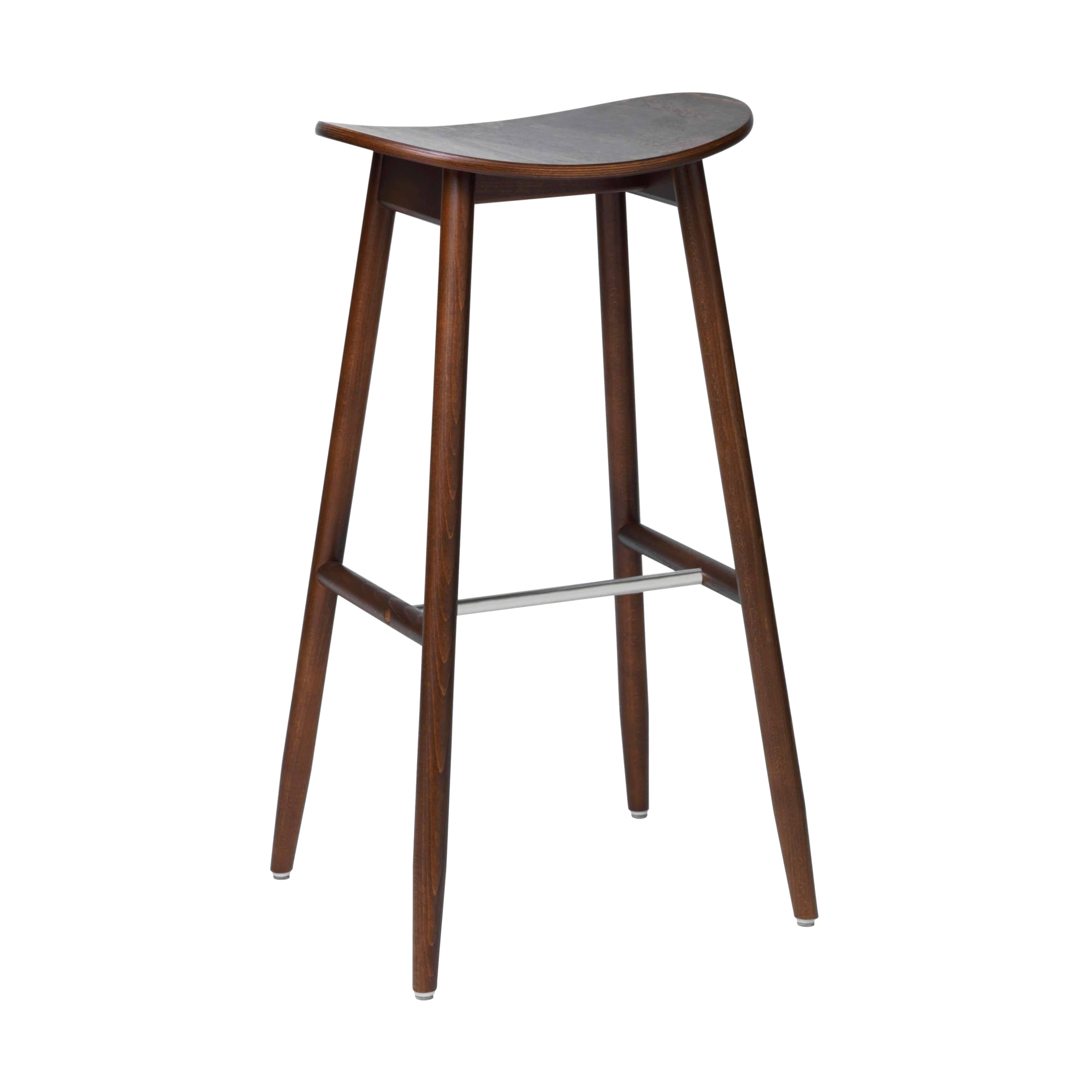 Icha Bar + Counter Stool: Bar + Walnut Stained Beech